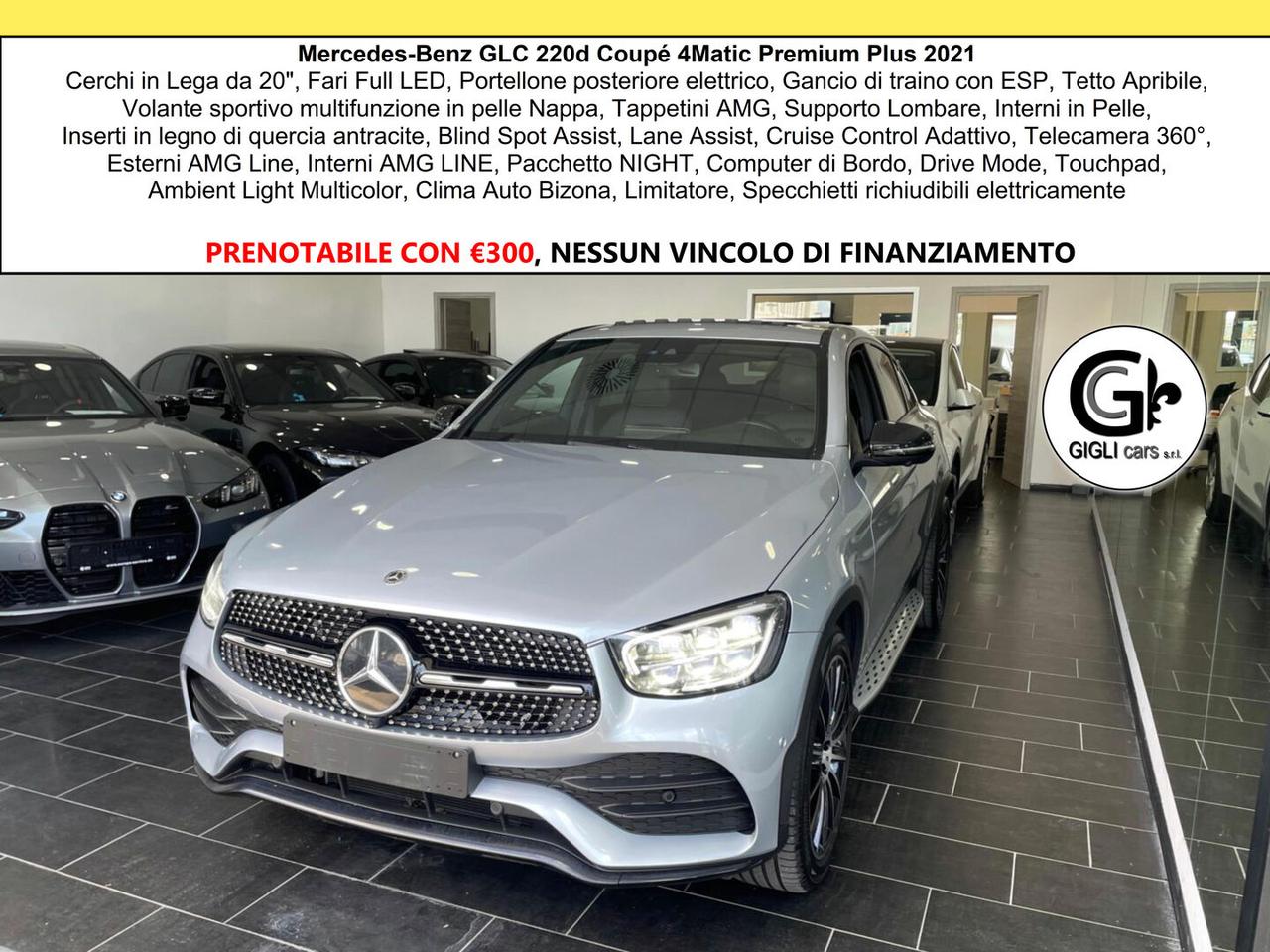 Mercedes Classe GLC 220d 4Matic Premium Plus AMG Cam360° Tetto Led NAV