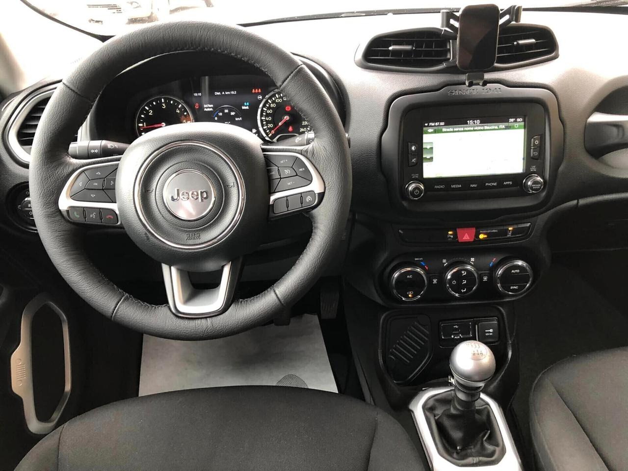 Jeep Renegade 1.6 Mjt 120 CV Limited 2017 navi