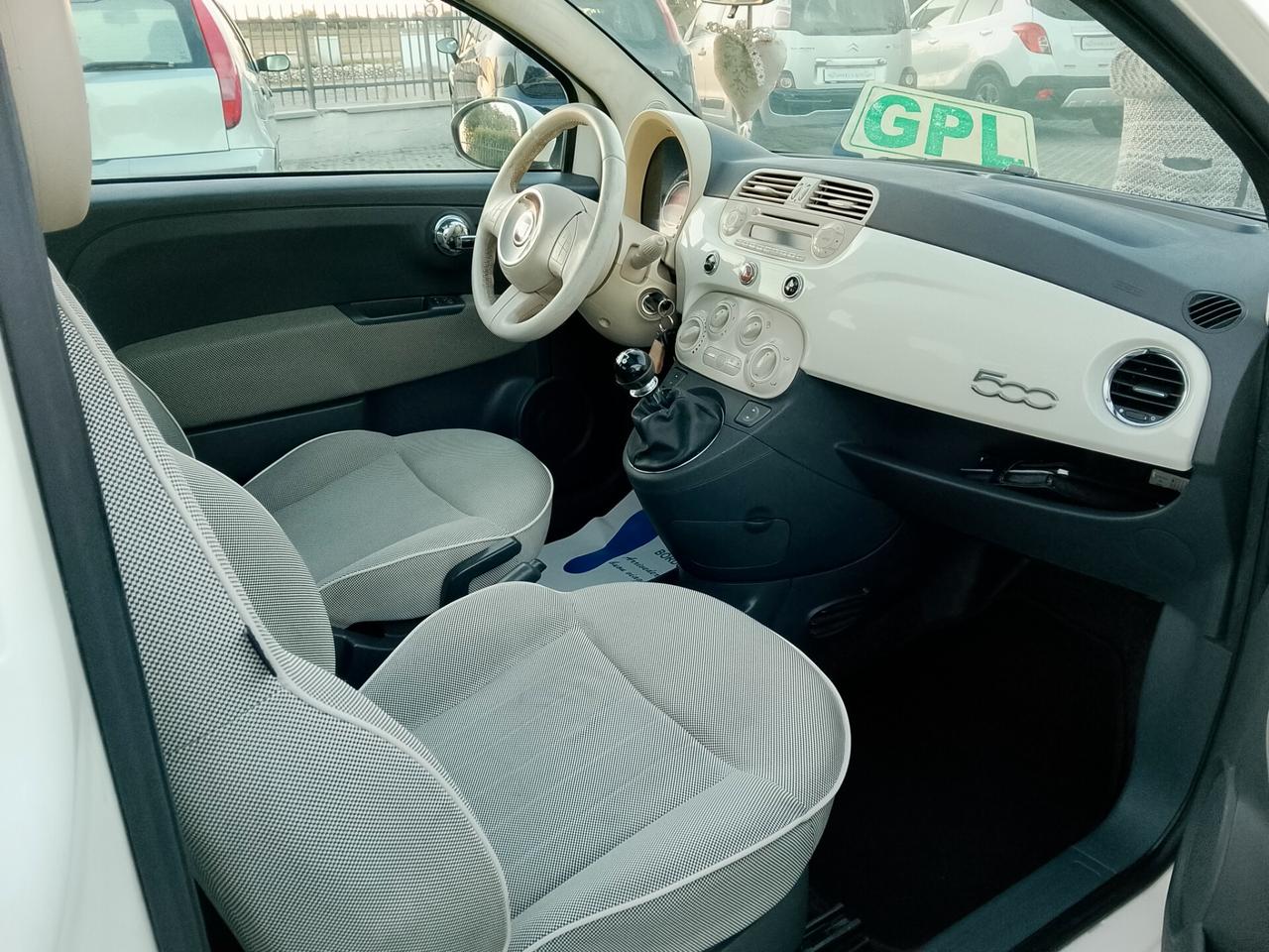Fiat 500 1.2~GPL~NEOPAT~140.000~2012