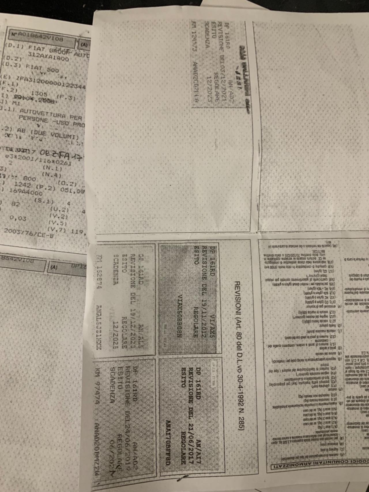 Fiat 500 1.2 Sport nera