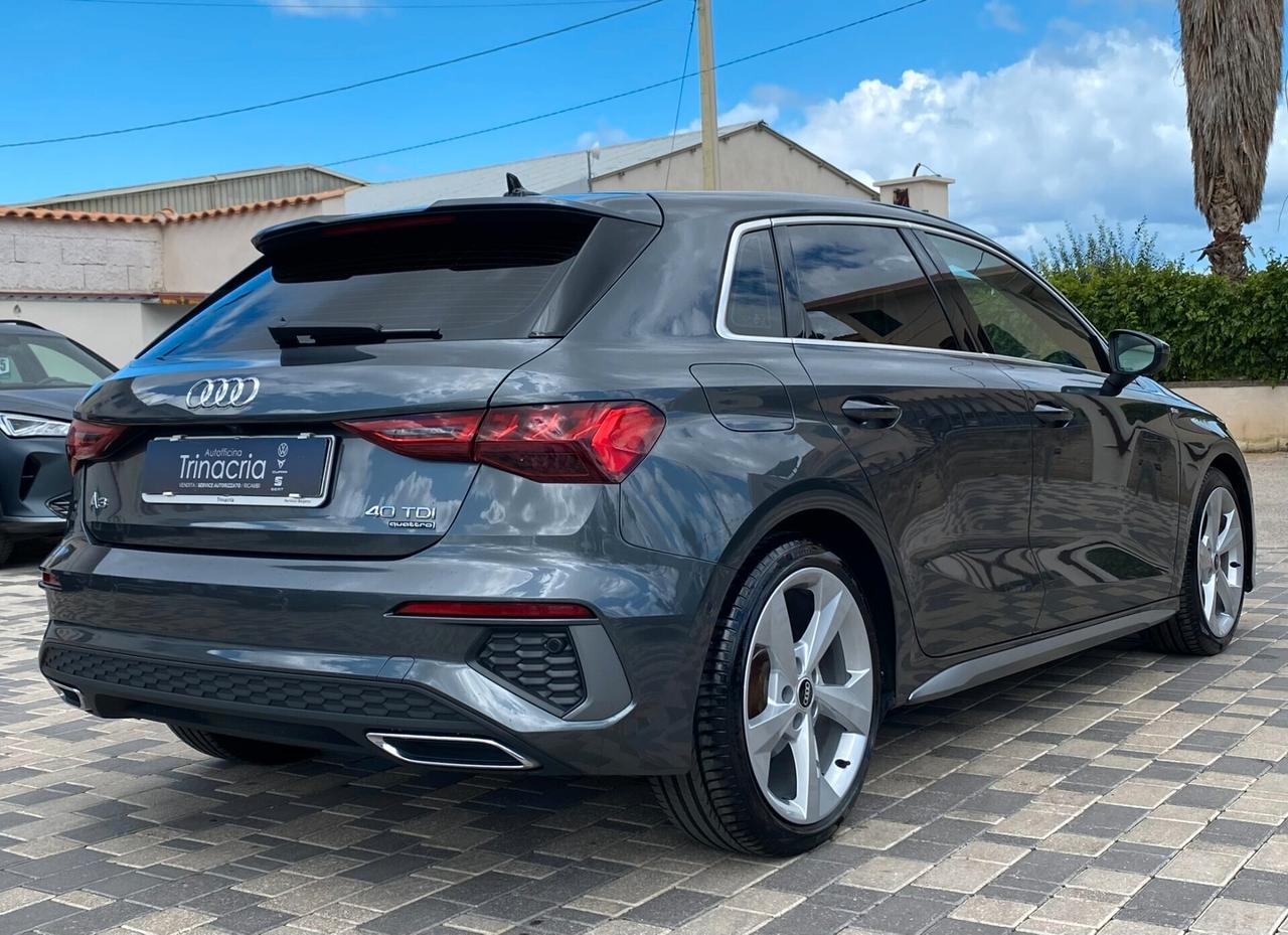 Audi A3 SPB S line edition 2.0 TDI 200CV s-tronic quattro 40