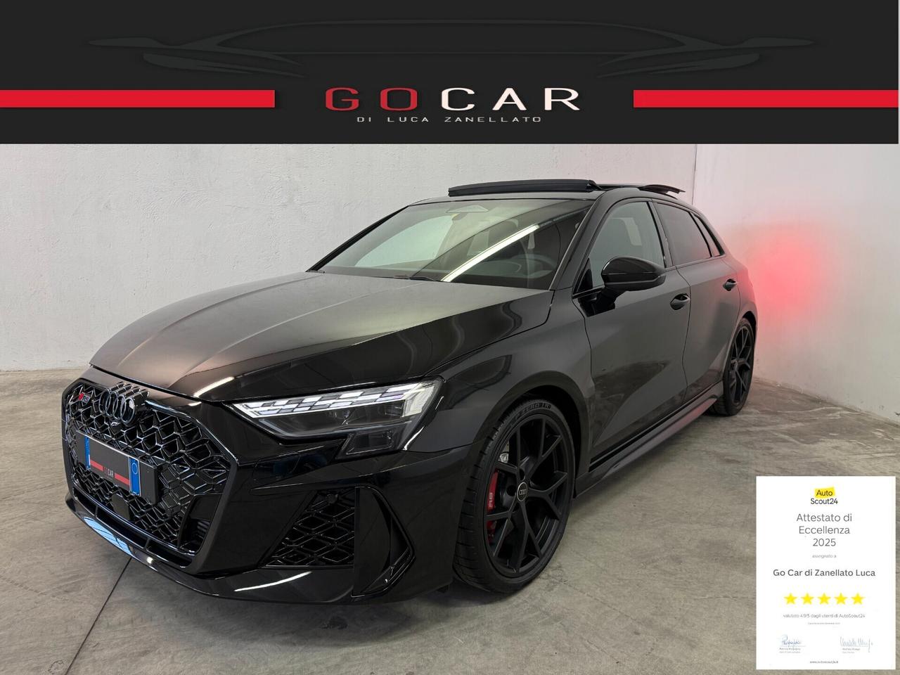 Audi RS3 Spb Tfsi Quattro Tetto Full UFF. ITALIANA *MY 2026*GARANZIA E SERVICE AUDI* PREZZO REALE SENZA VINCOLI DI FINANZIAMENTO*