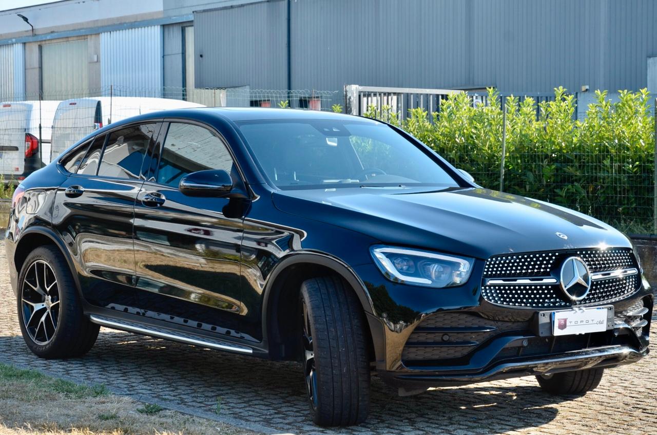 MERCEDES-BENZ GLC COUPE 300d PREMIUM AMG 4MATIC 245cv AUTO, UNICOPROP, SERVICE MERCEDES, UFF ITALIANA, EURO 6D, TETTO, NIGHT PACK, FARI LED, RETROCAMERA, PERMUTE