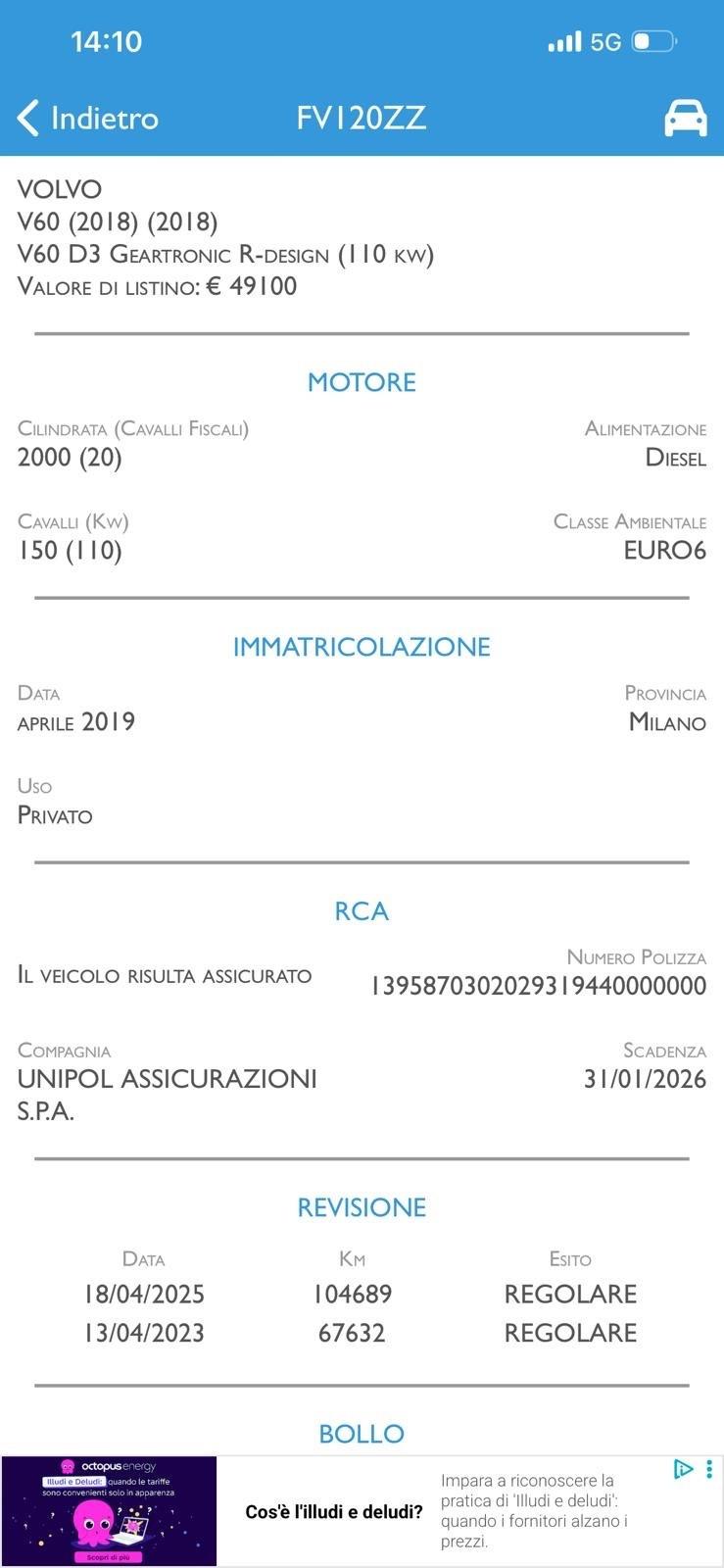 Volvo V60 D3 Geartronic Business Plus