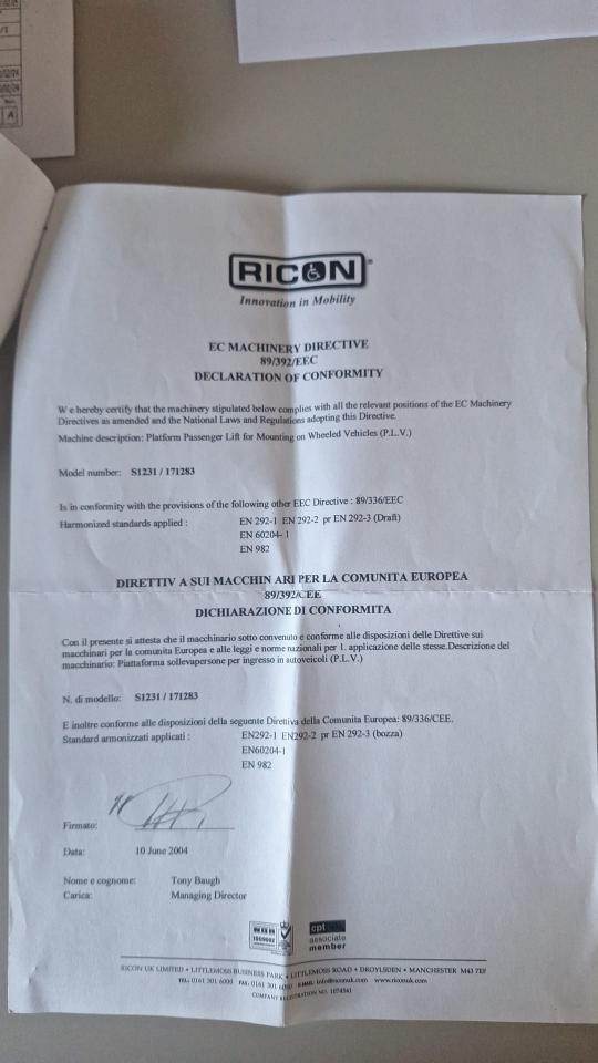 MERCEDES-BENZ Viano 2.2 CDI Ambiente con pedana RICON per disabile