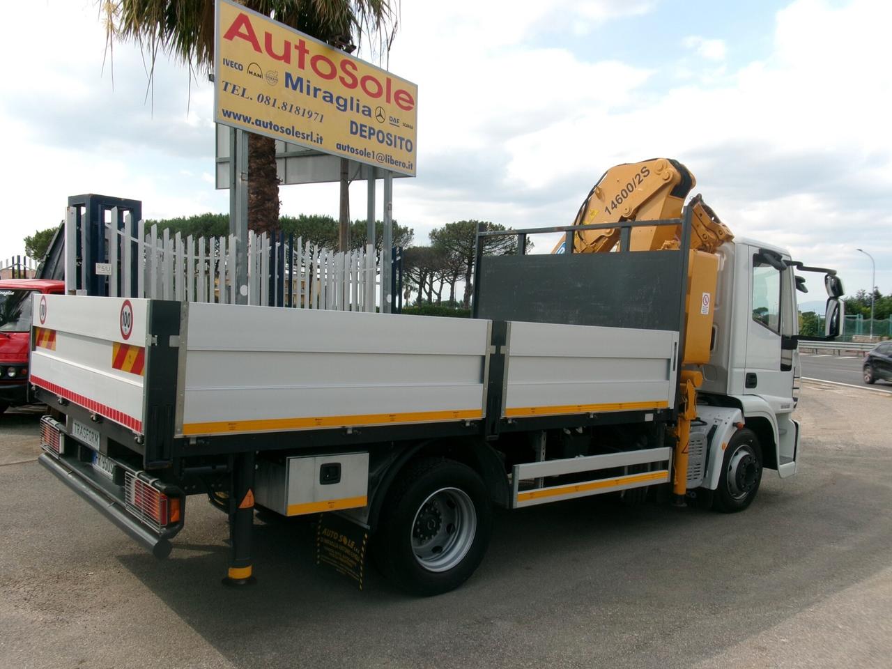 Iveco EUROCARGO 120/22 E5 GRU EFFER 14600/2S 4 PIEDI +CASSONE FISSO DA 4.20 METRI