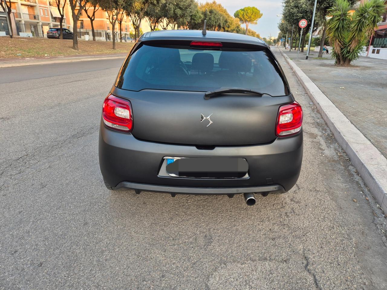 Citroën DS3 1.4 benzina 95cv just black 2012 opaco