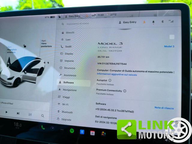 TESLA Model 3 Long Range Dual Motor FINANZIABILE