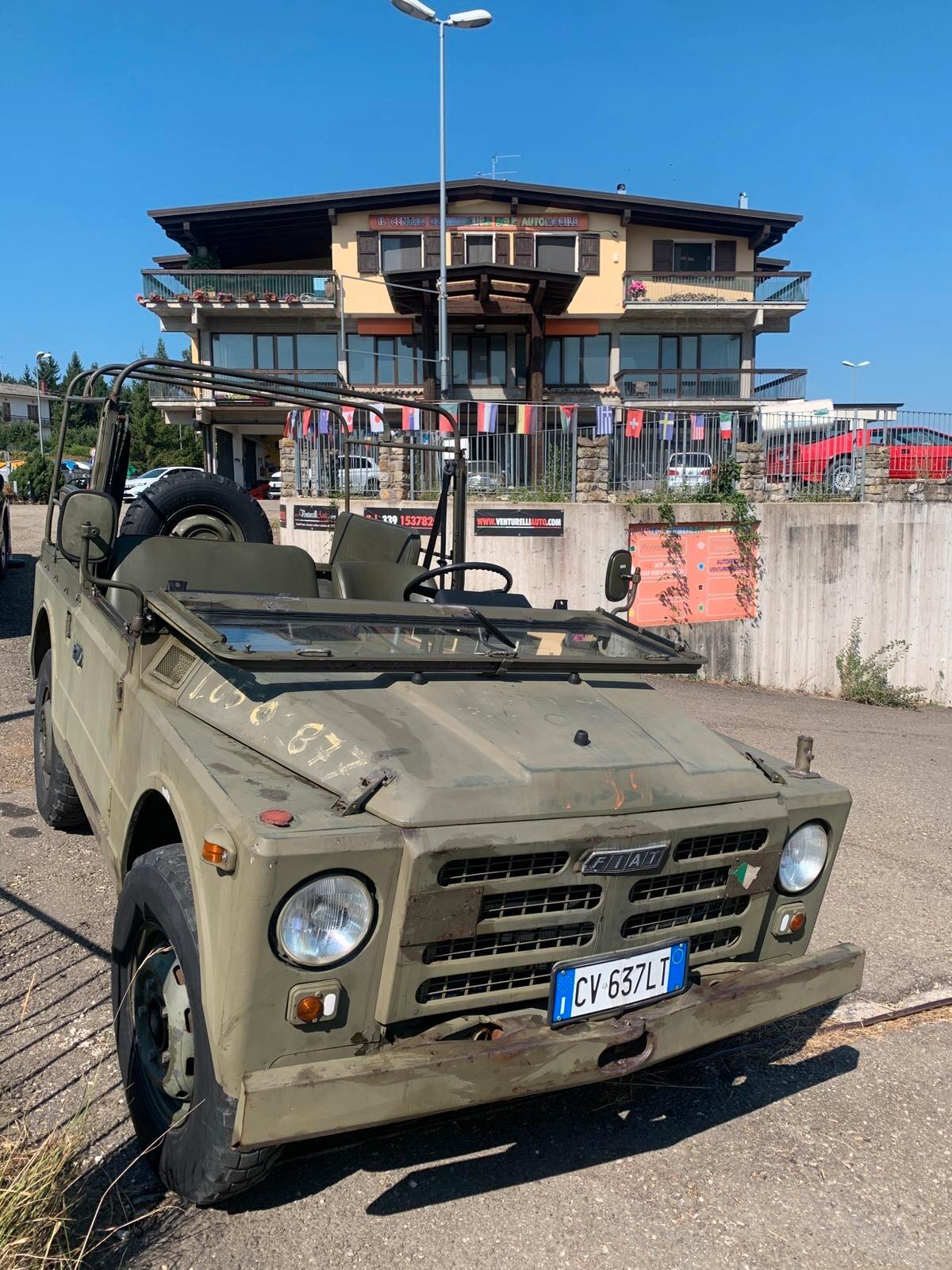 Fiat Campagnola 2000 4x4 benz d'epoca, meccanica nuova-divertente aperta "vento in faccia" 6 posti-neo patentati