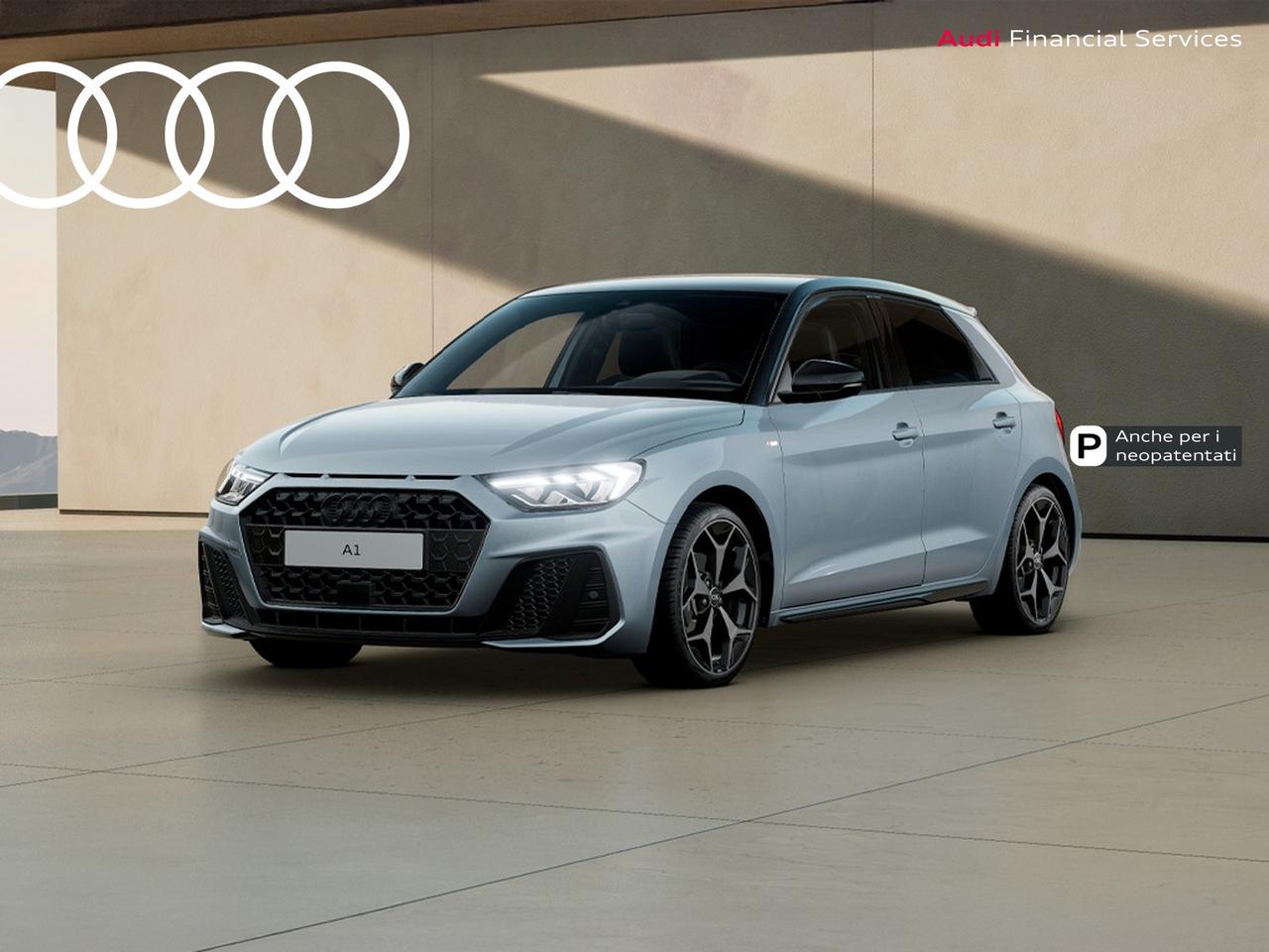Audi A1 sportback 30 1.0 tfsi identity black 116cv s-tronic