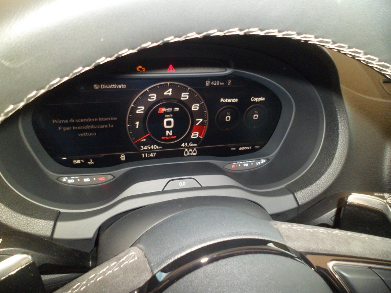 Audi RS3 2.5 Spb 400cv Virtual tetto sedili Rs 20
