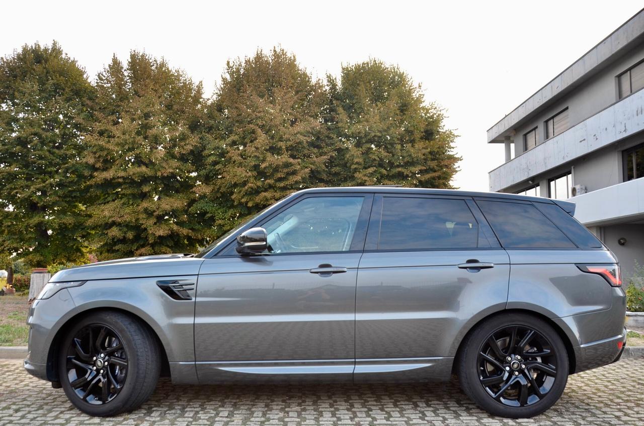 LAND ROVER RANGE ROVER SPORT 2.0 P400e PHEV PLUG IN HSE DYNAMIC 404cv AUTO, UFF ITALIANA, SERVICE LAND ROVER, TETTO, HI-FI MERIDIAN, PELLE, FARI FULL LED, RETROCAMERA, 21", PERMUTE