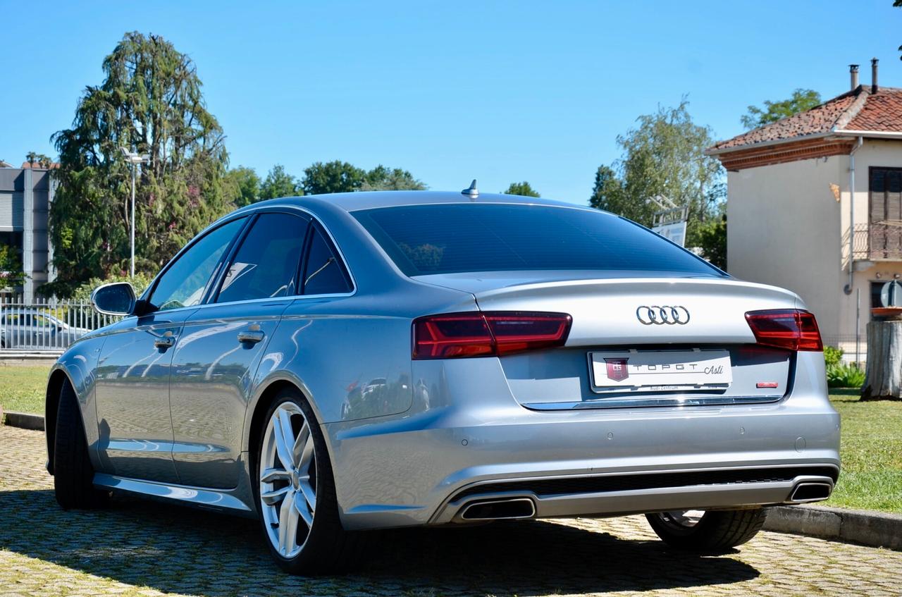 AUDI A6 3.0 TDI S-LINE INT+EXT QUATTRO 218cv S-TRONIC, UFF ITALIANA, EURO 6B, XENO, 20", PELLE, PERMUTE