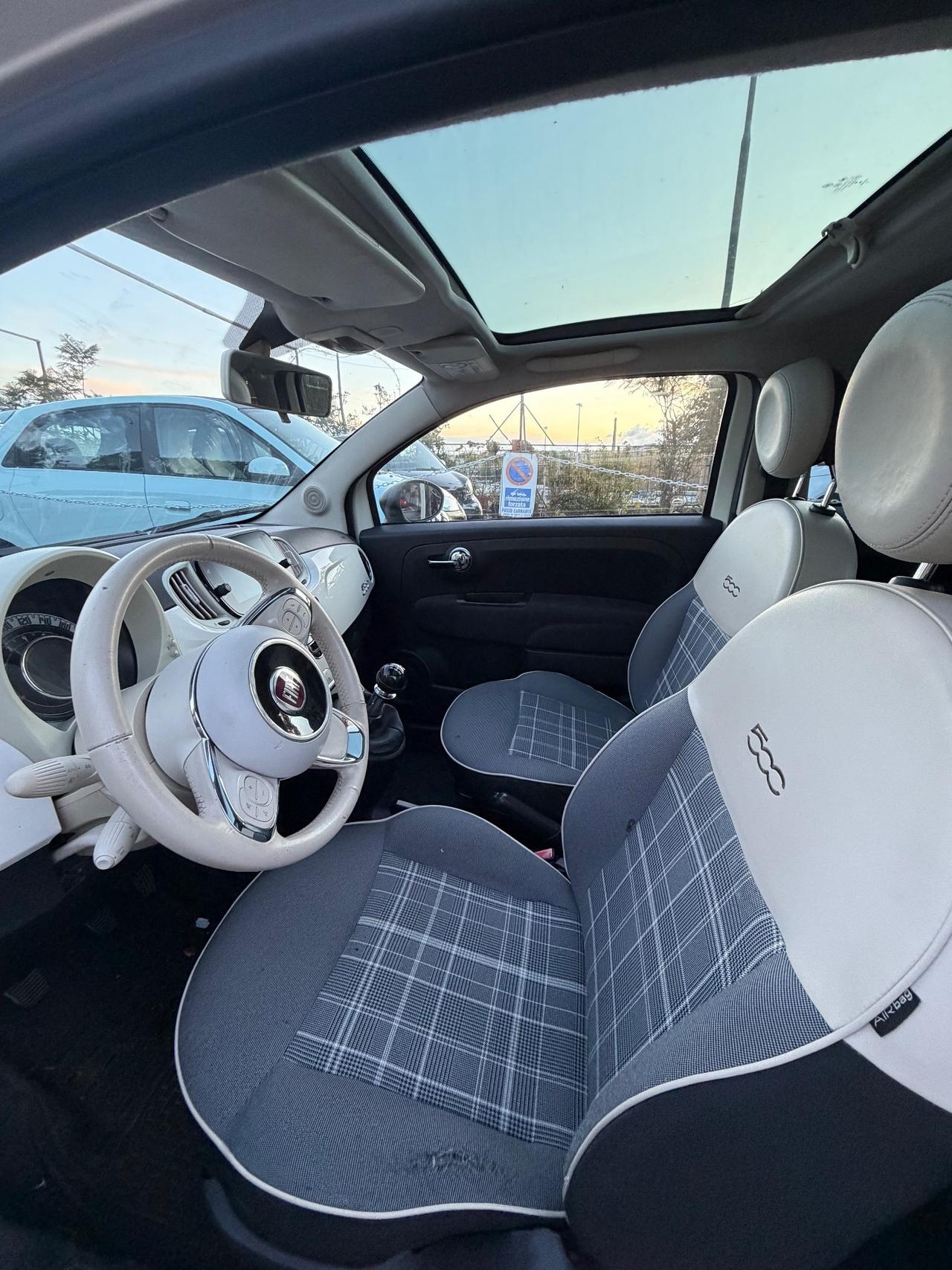 Fiat 500 1.2 benzina Mirror Manuale 69cv Cerchi 16 Navi Tetto