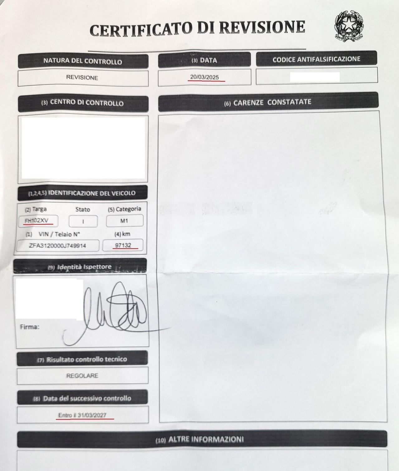 FIAT 500 1,3 M.JET RIVA-UNICA PROPRIET-3 REVISIONI