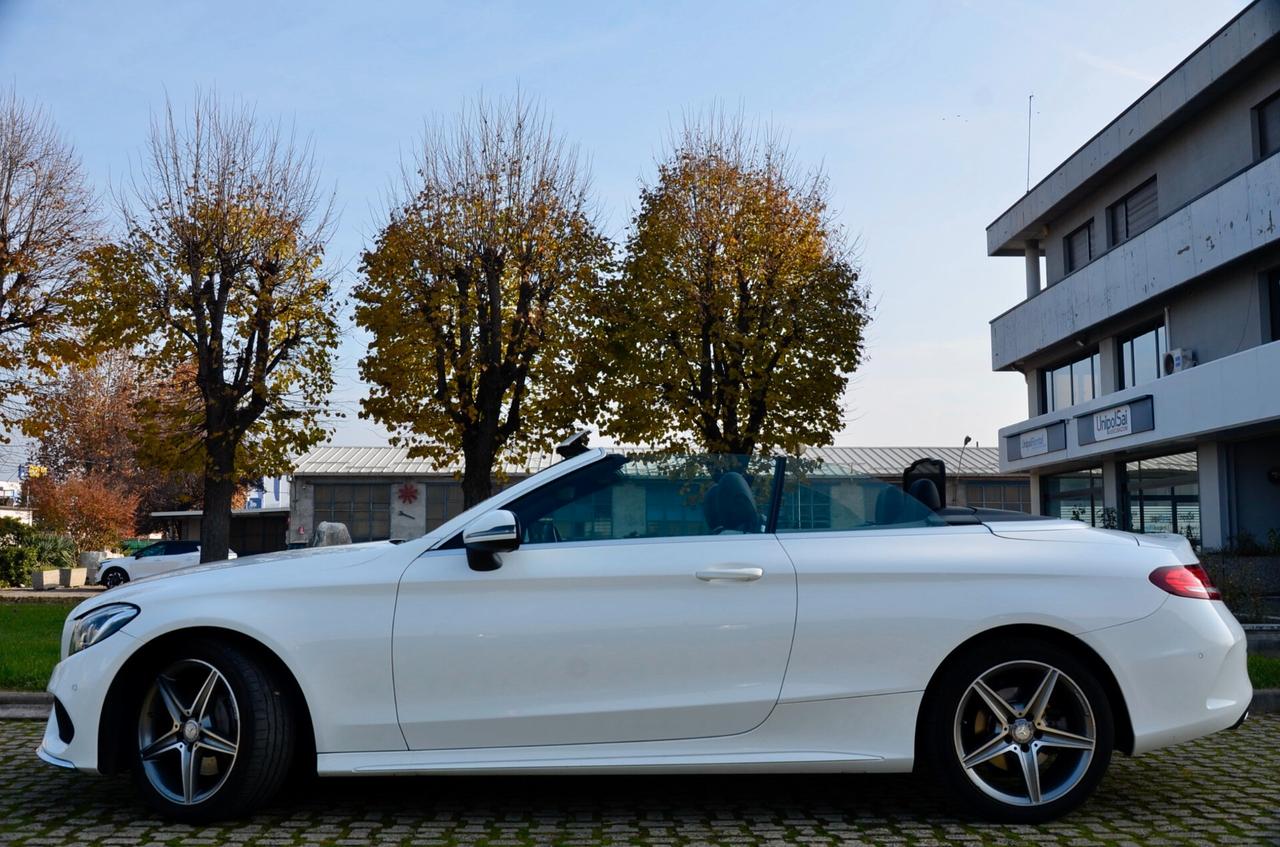 Mercedes-benz C 220 d 4Matic Auto Cabrio Premium 170cv, TUTTI SERVICE UFF MERCEDES, UFF ITALIANA, EURO 6B, BURMESTER, PERMUTE