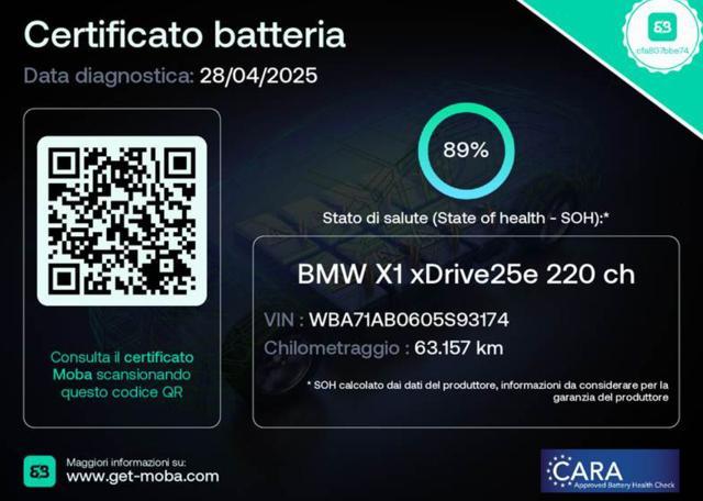 BMW X1 xDrive25e Advantage Plug-in 4x4