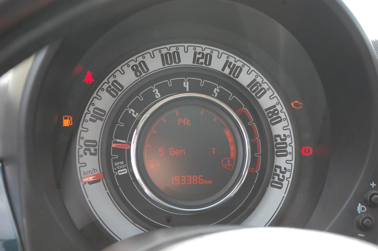 Fiat 500 1.2 Lounge 69CV Uff Italy Tetto Lega USB Clima