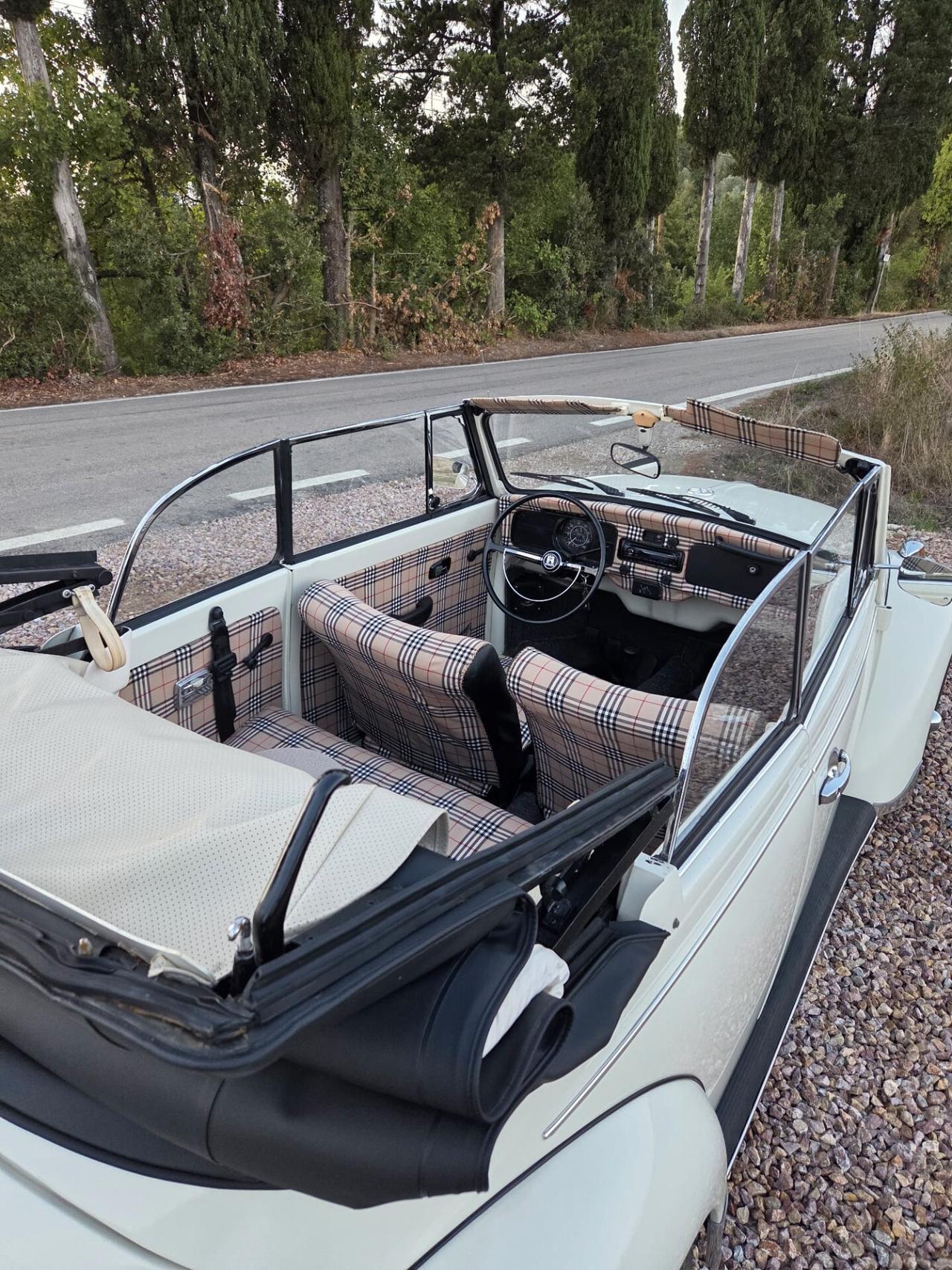 Volkswagen Maggiolone Karman cabrio 1600 vetro piatto