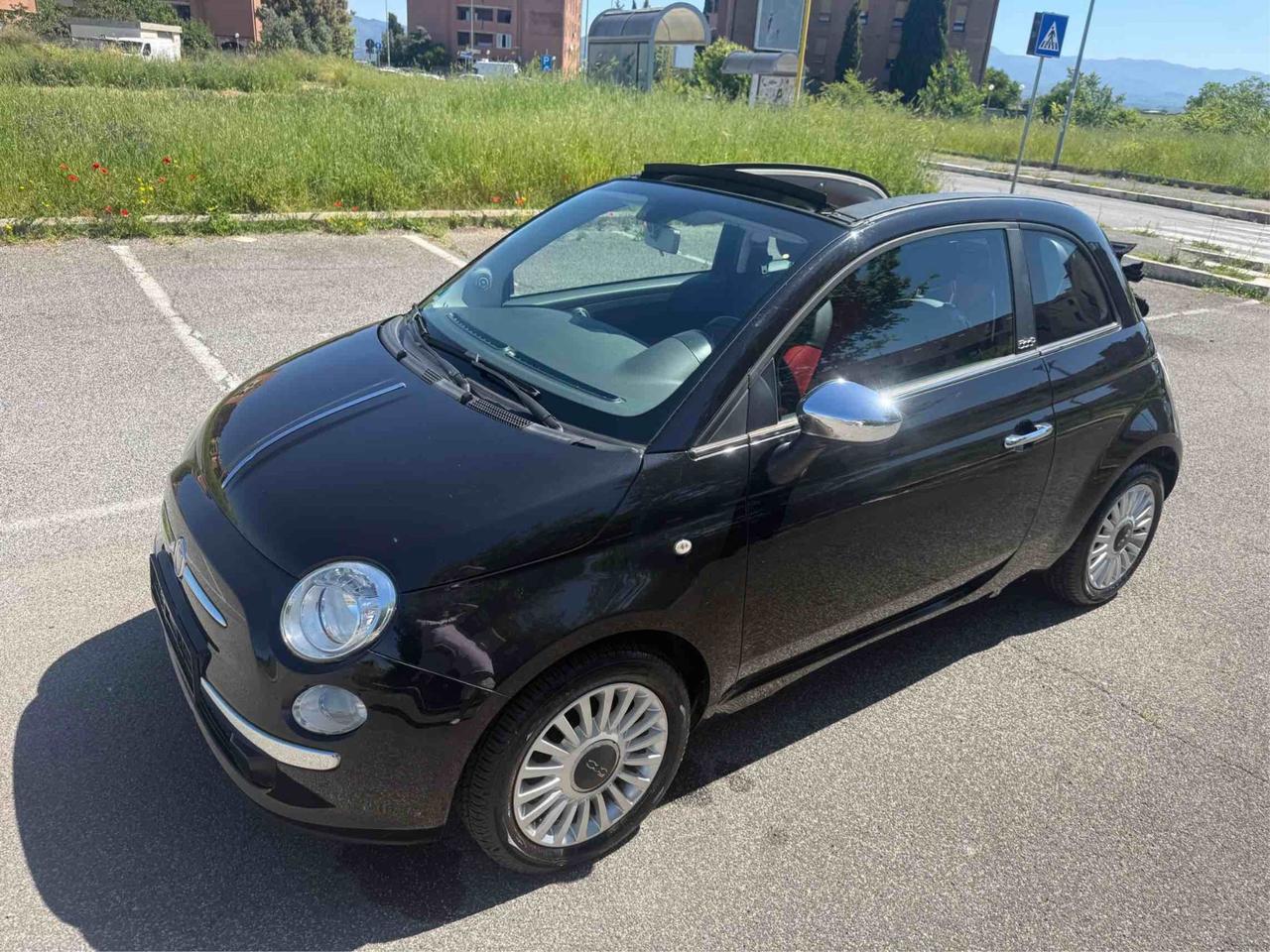 FIAT 500 cabrio 90000km originali garanzia 12 mesi permute