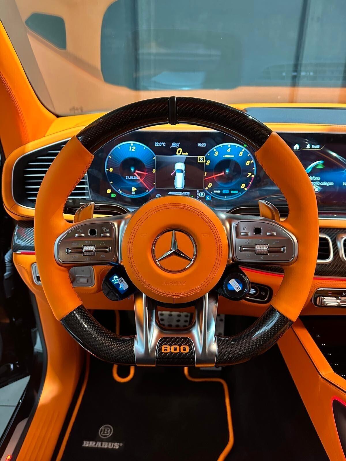 Mercedes-benz GLS 63 S AMG BRABUS 800/FULL ORANGE WIDESTAR/EXCLUSIV LEATHER^IVA ESPOSTA^