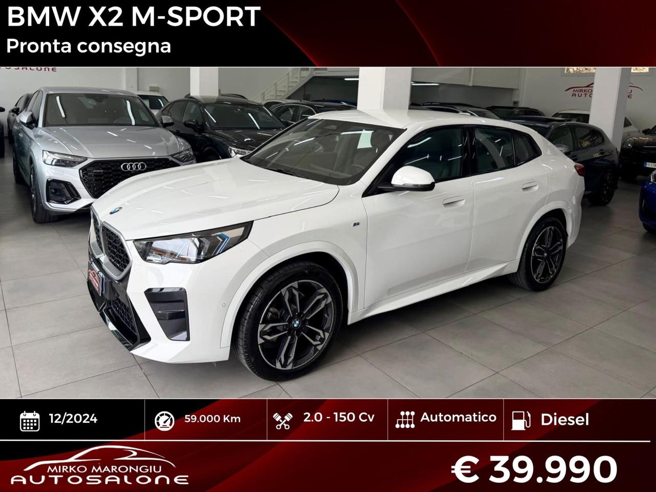Bmw X2 sDrive Msport FINANZIABILE