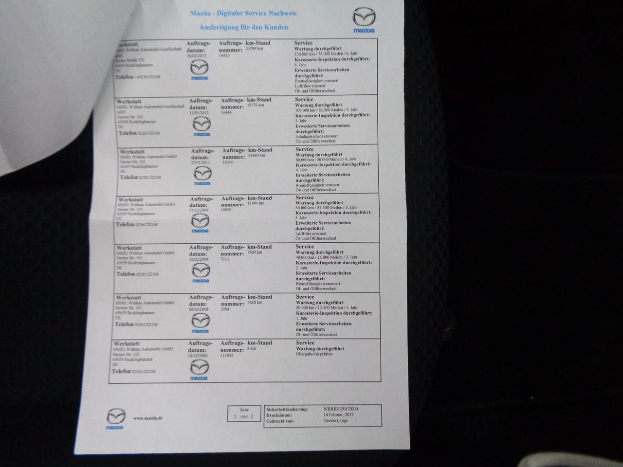 Mazda MX-5 Roadster 1.8L Fire