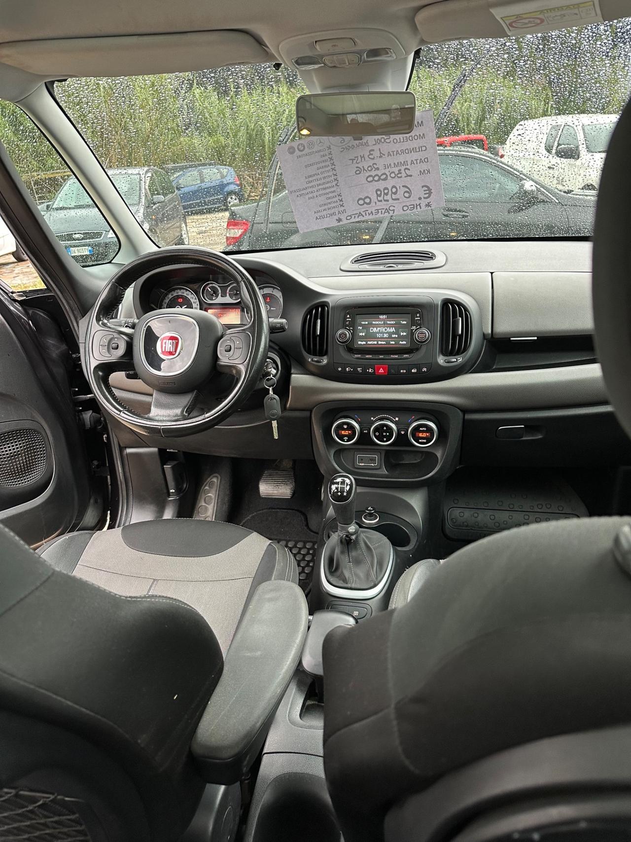 Fiat 500L 1.3 Multijet 95 CV Dualogic Lounge AUTOMATICA TETTO PANORAMICO CRUISE PELLE CERCHI CAMERA