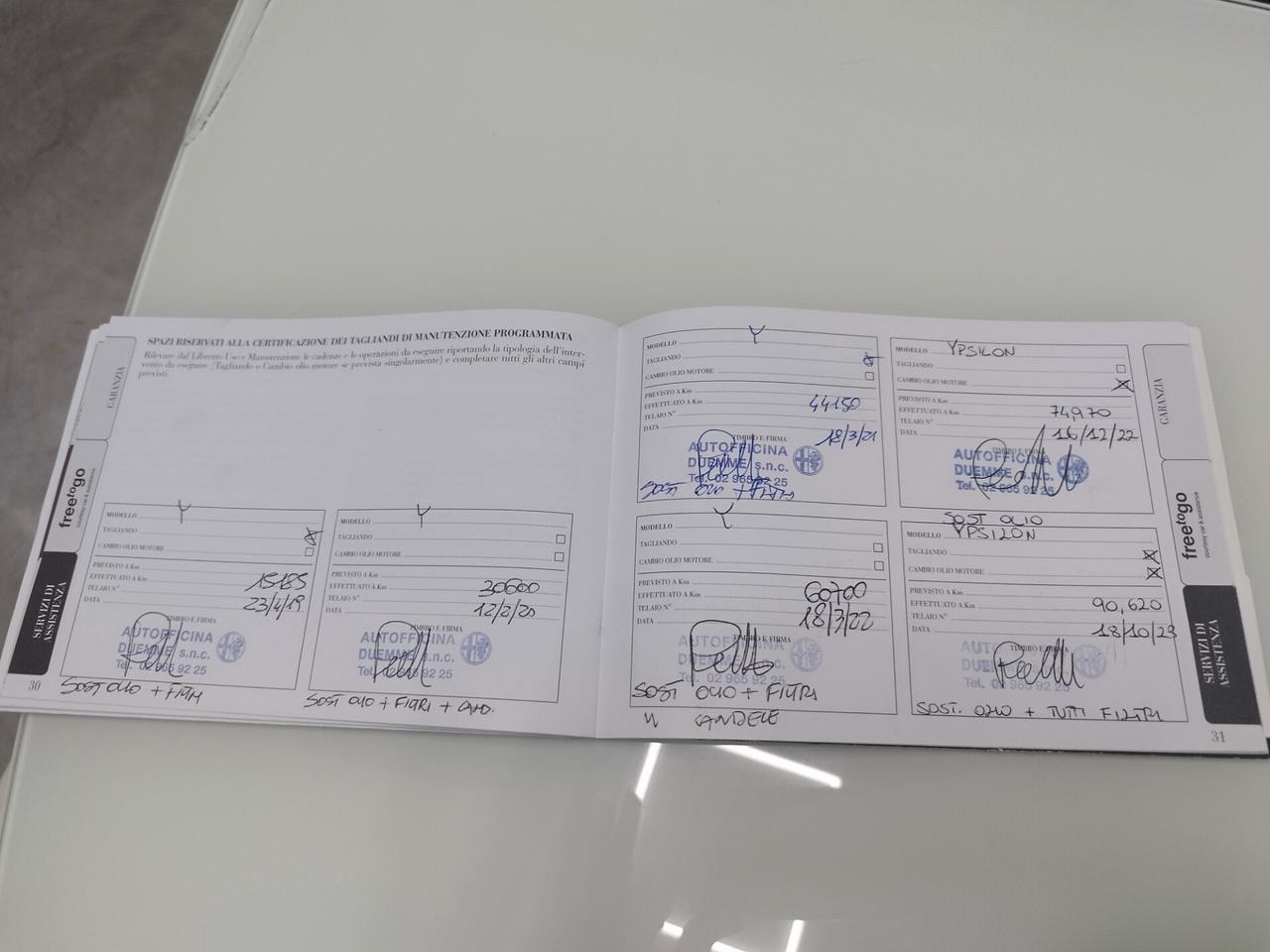 LANCIA YPSILON 1.2 BENZINA 69 CV ELEFANTINO BLU