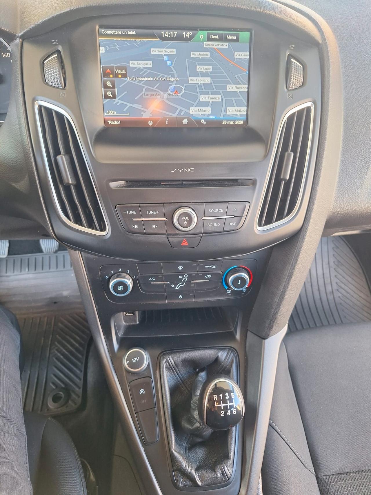 Ford Focus 2016 1.5 TDCi 95 CV Start&Stop SW Titanium NAVI LED €6B KM CERTIFICATI