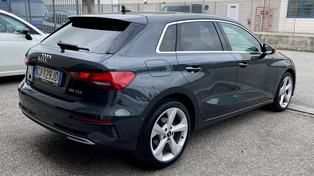 AUDI A3 SPB 2.0 BUSINESS ADVANCED TDI S-TRONIC 150 CV - FULL LED, VIRTUAL COCKPIT. CAR PLAY