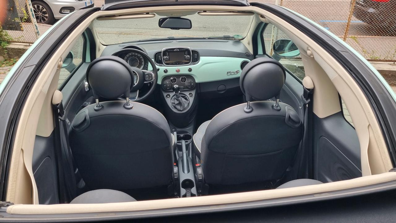 Fiat 500 C 1.2 Lounge 69cv mod2016 km42900 neopat