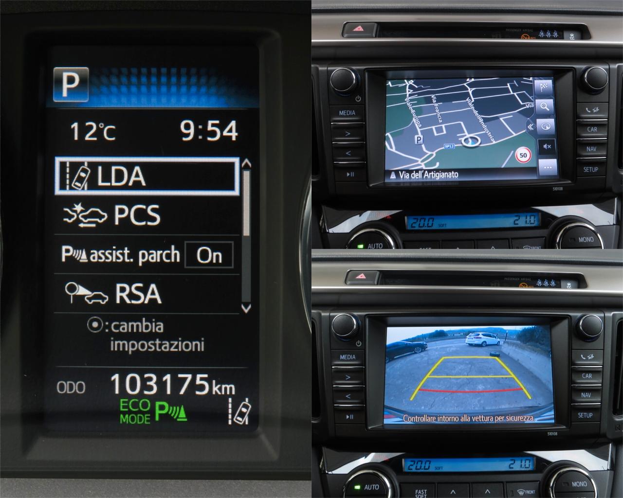 Toyota RAV 4 2.5vvt-i hybrid Lounge. full led/adas/port elettr.