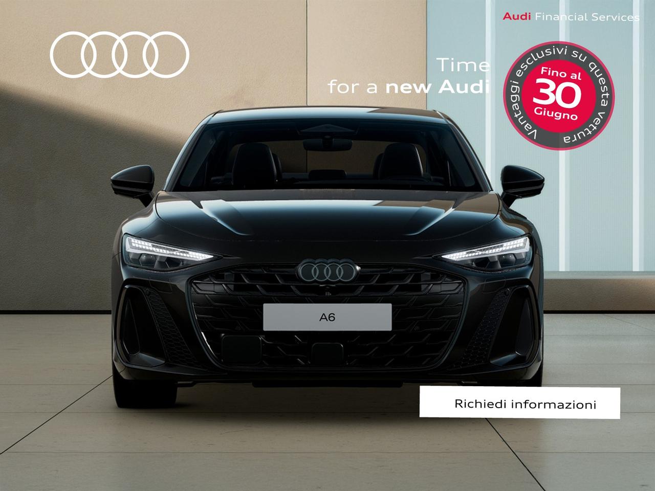 Audi A6 2.0 tdi mhev + s line edition 204cv s-tronic