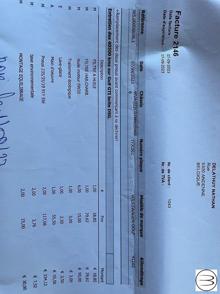 VOLKSWAGEN - Golf - GTI Perf. 2.0 245CV TSI DSG 3p. BMT