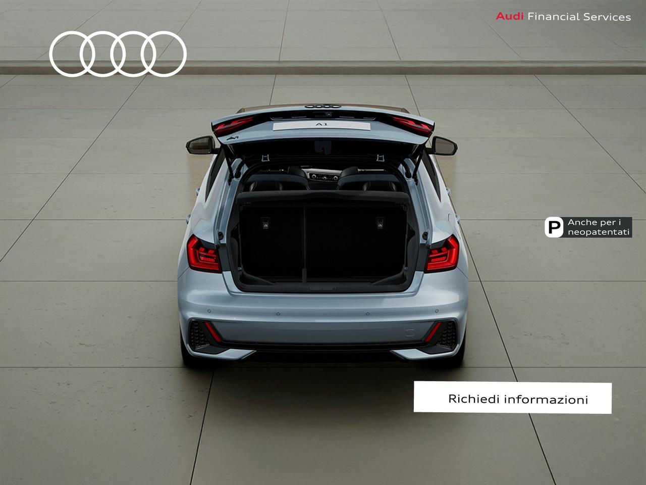 Audi A1 sportback 30 1.0 tfsi identity black 116cv s-tronic