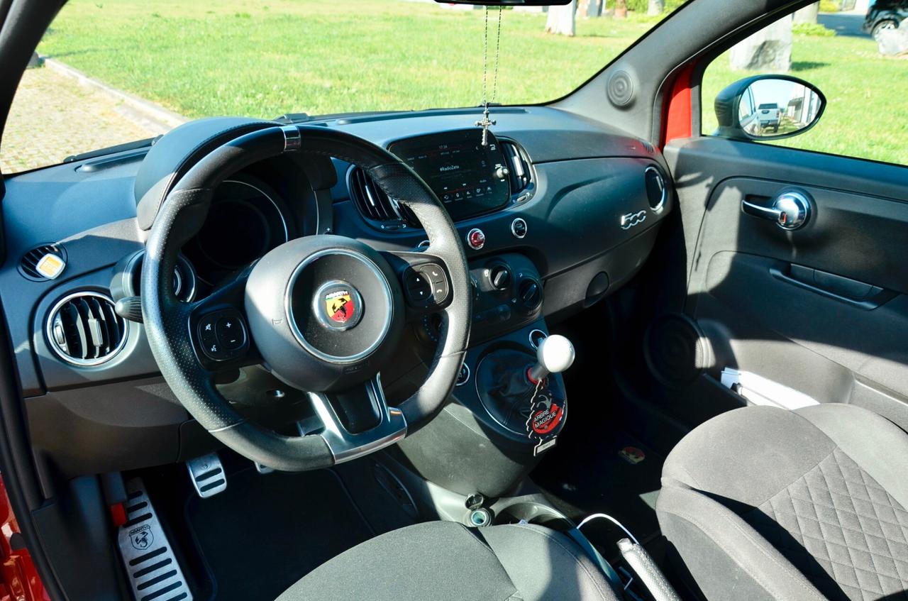 ABARTH F595 1.4 T-JET 165cv, UNICOPROPRIETARIO, SERVICE ABARTH, EURO 6D, ROSSO OFFICINA, RECORD MONZA, APPLE ANDROID, PERMUTE