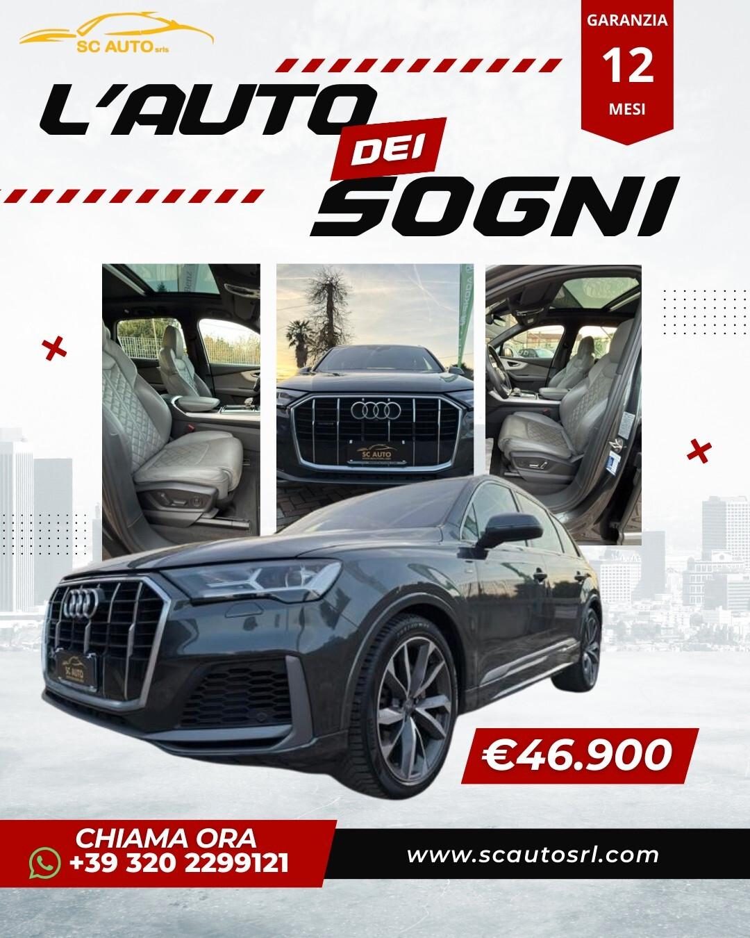 Audi Q7 50 TDI quattro tiptronic Sport Plus PREZZO CON FINANZIAMENTO