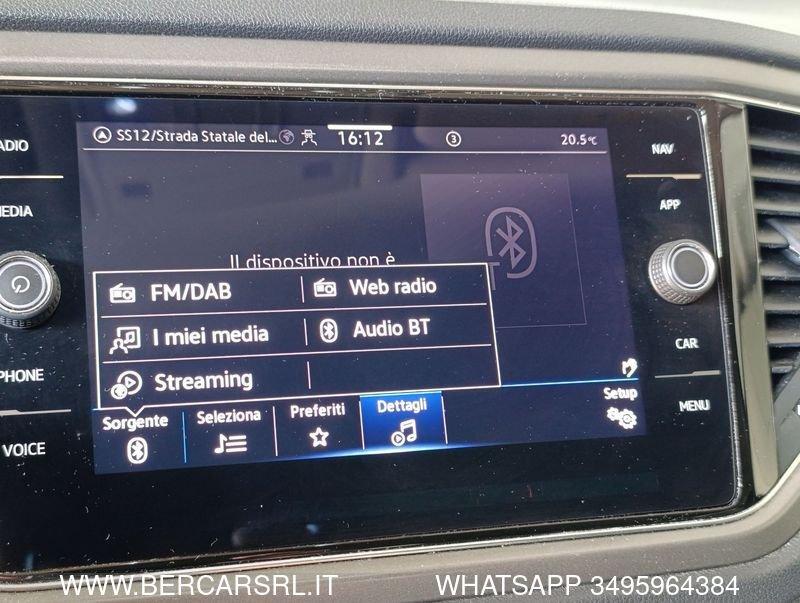 Volkswagen T-Roc T-Roc 2.0 TDI SCR 150 CV DSG Advanced BlueMotion Technology*TELECAMERA POST*