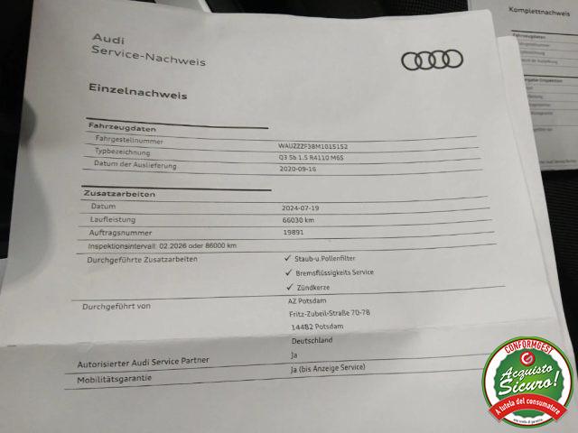 AUDI Q3 SPB 35 TFSI S line edition IN ARRIVO