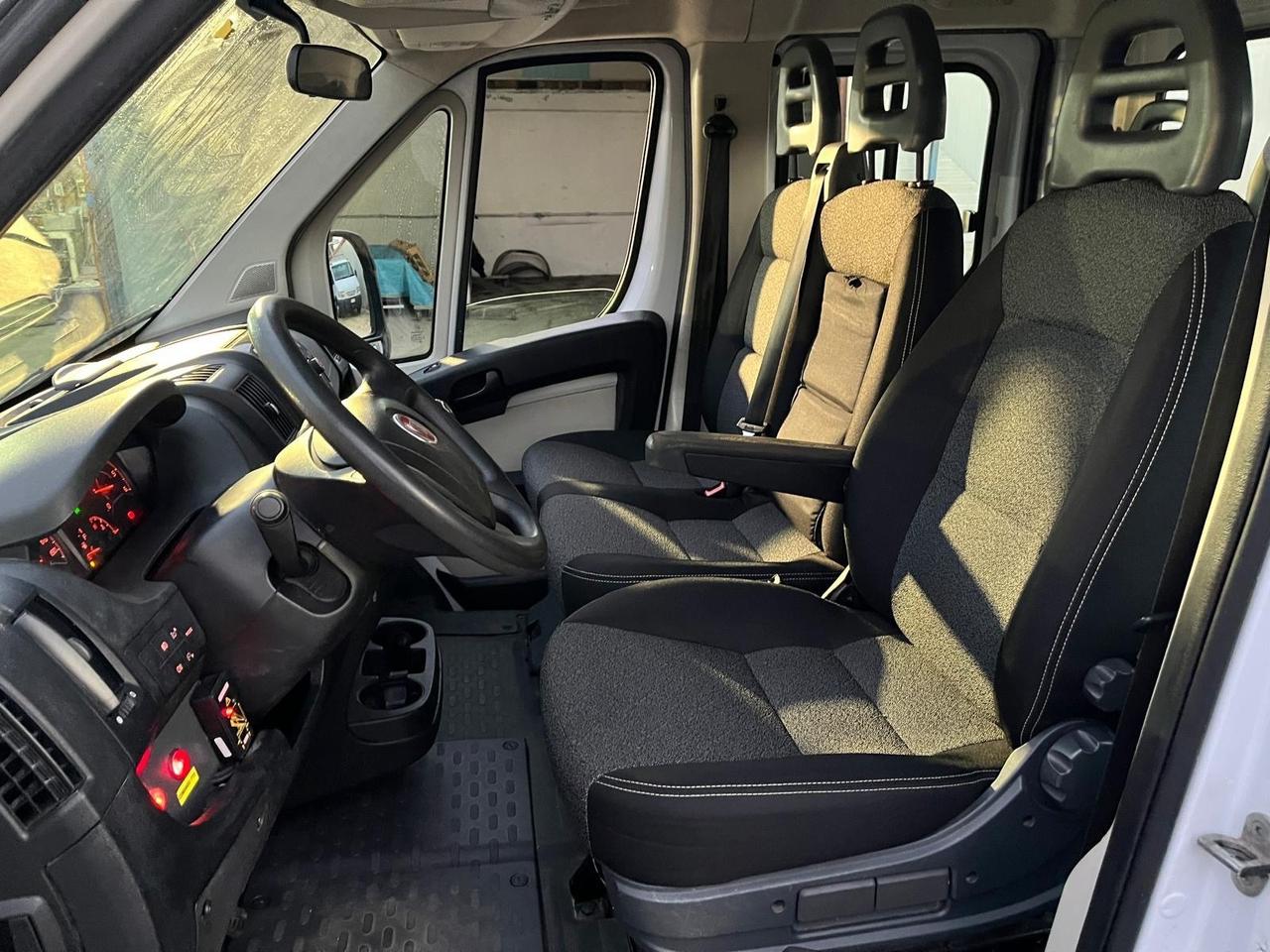 Fiat ducato max 23 -7 posti cassone F. Gru Fassi-2018