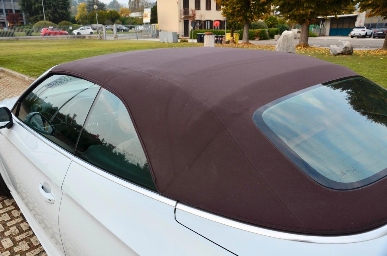 AUDI A5 CABRIO 45 2.0 TFSI MHEV QUATTRO 245cv S-TRONIC, UNICOPROPRIETARIO, SERVICE AUDI, EURO 6D, MATRIX, 20", RETROCAMERA, PELLE VALCONA, PERMUTE