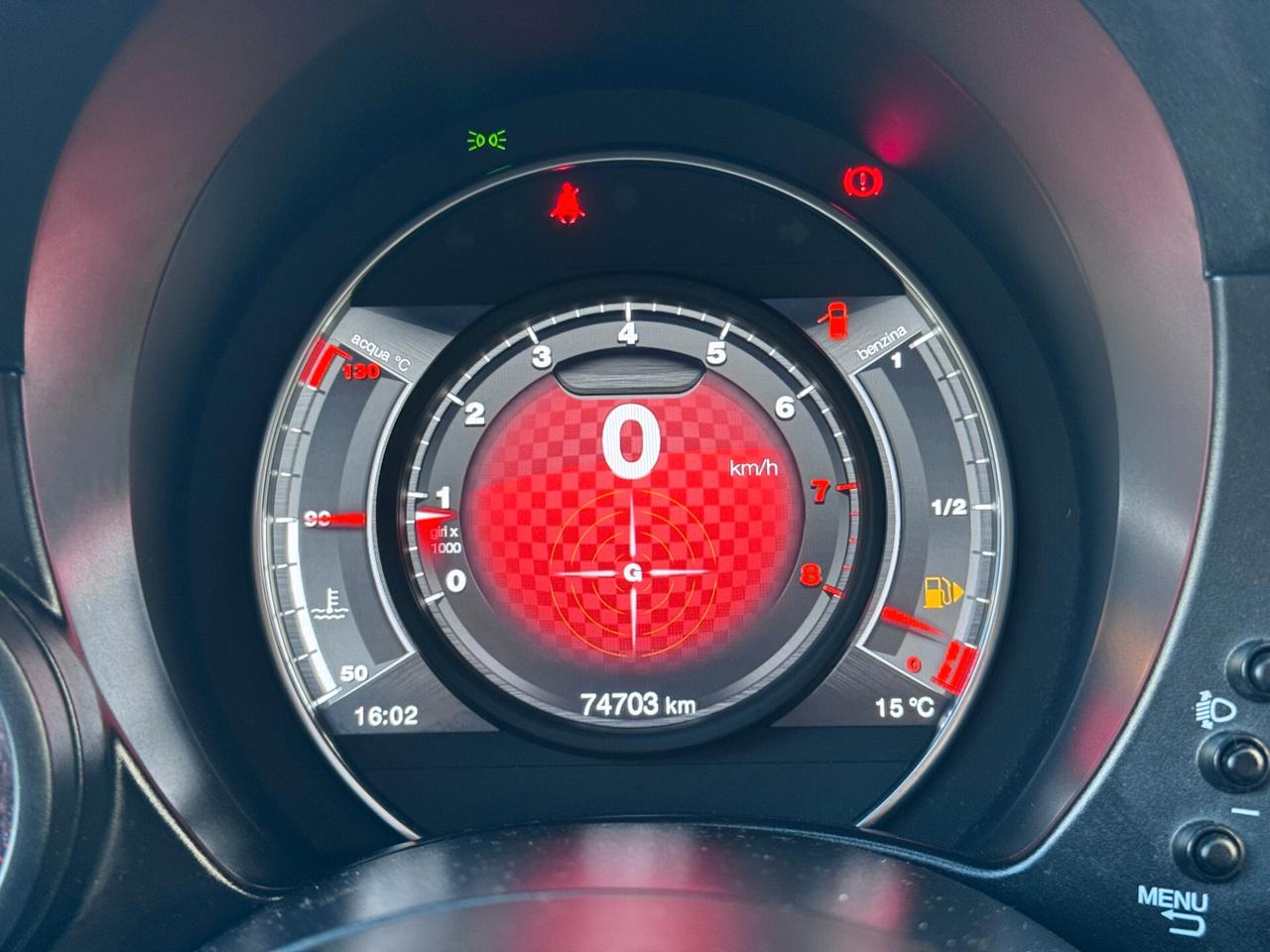 Abarth 595 1.4 Turbo T-Jet 180 CV Competizione CARBONIO SABELT FULL UNI PRO TAGLIANDI CERT