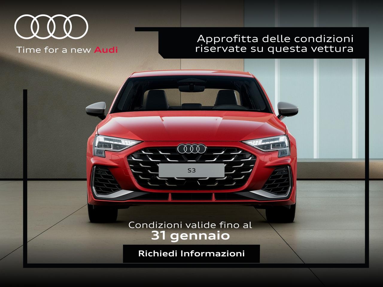 Audi S3 sedan 2.0 tfsi quattro s-tronic