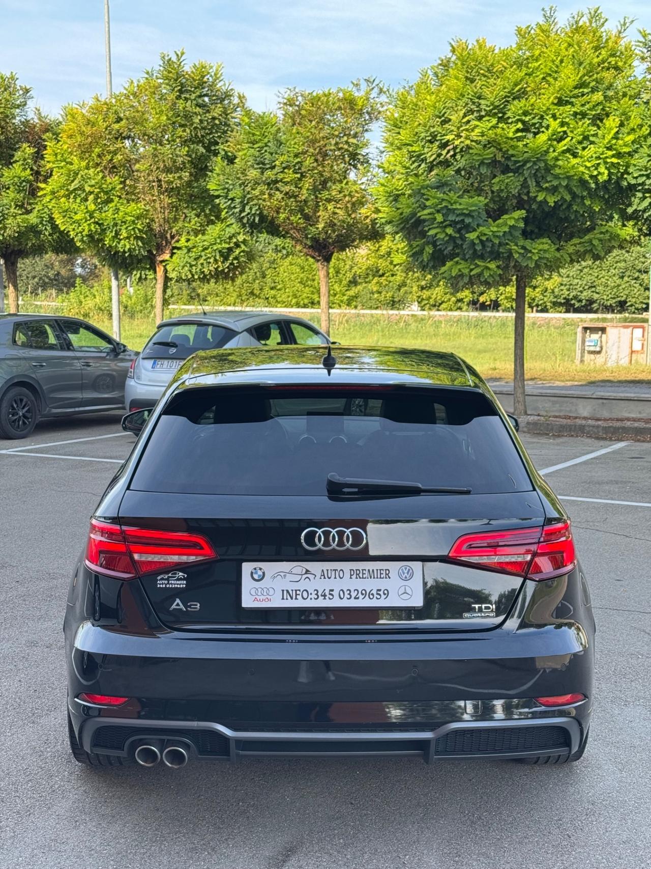 Audi A3 SPB 2.0 TDI Sline 184 CV S tronic