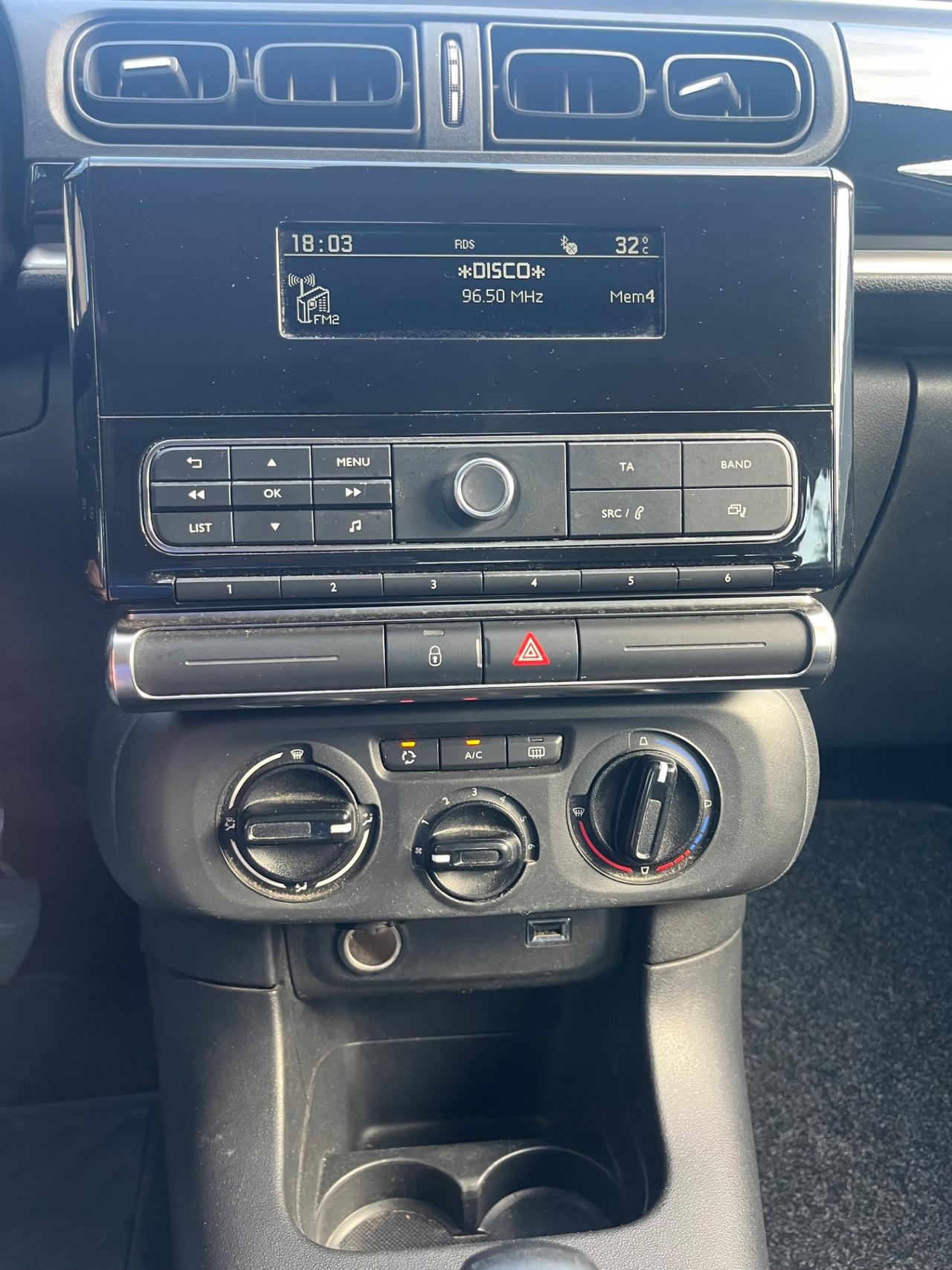 Citroen C3 1.2benzina/83CV/neopatentato/Euro6/unico proprietario/