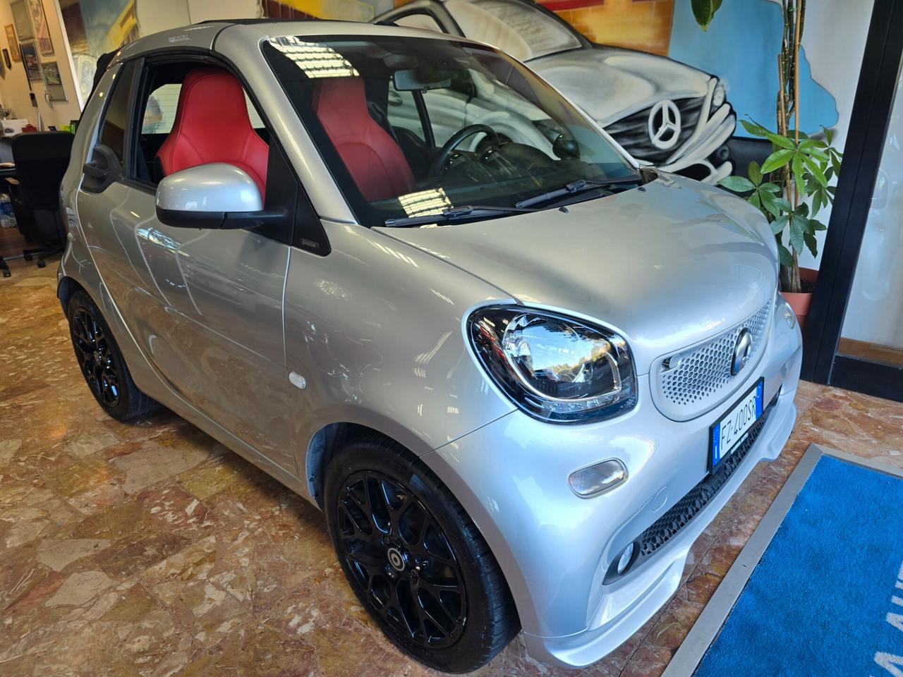 SMART FORTWO 1.0 71CV TWINAMIC SUPERPASSION CABRIO ARGENTO MET PELLE CARTIER COME NUOVA FATTURABILE IVA ESPOSTA OK NEOPATENTATI