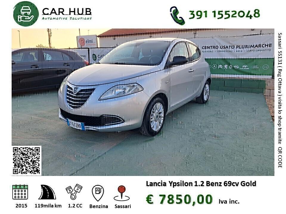 Lancia Ypsilon 1.2 69 CV 5 porte Gold