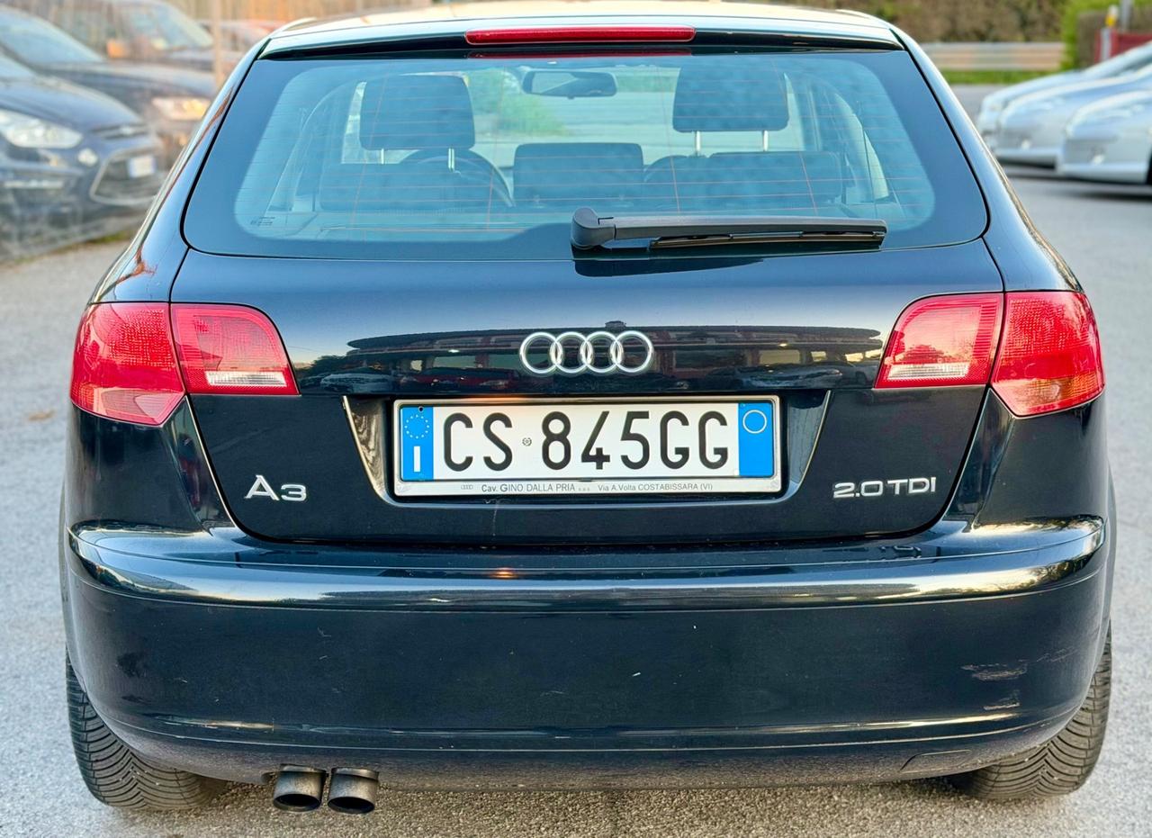 Audi A3 2.0 16V TDI SPORTBACK GARANZIA 12 mesi ! ! !