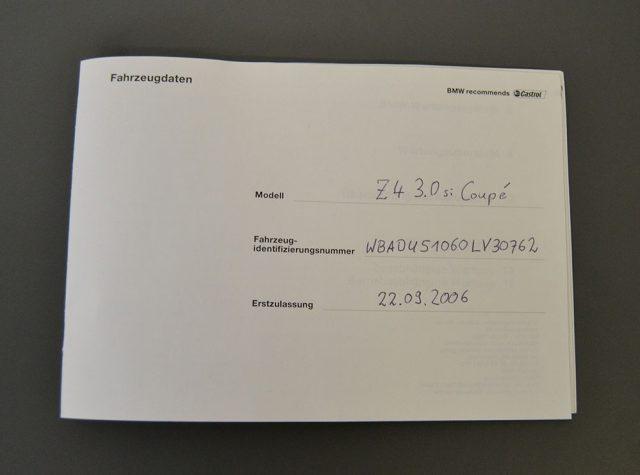 BMW Z4 3.0si Coupé UNICO PROPRIETARIO MANUALE!!!